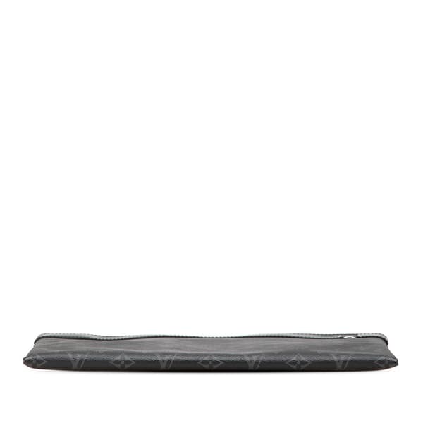 Pre-owned Louis Vuitton Monogram Eclipse Discovery Pochette GM Black