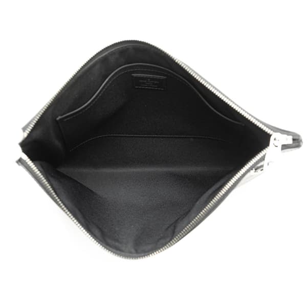 Pre-owned Louis Vuitton Monogram Eclipse Discovery Pochette GM Black