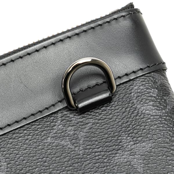 Pre-owned Louis Vuitton Monogram Eclipse Discovery Pochette GM Black