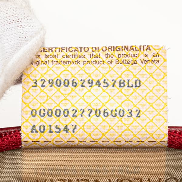 Pre-owned Bottega Veneta Leather Intrecciato Clutch Red