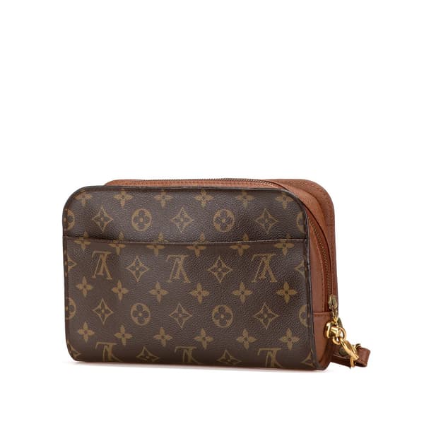 Pre-owned Louis Vuitton Monogram Orsay Brown