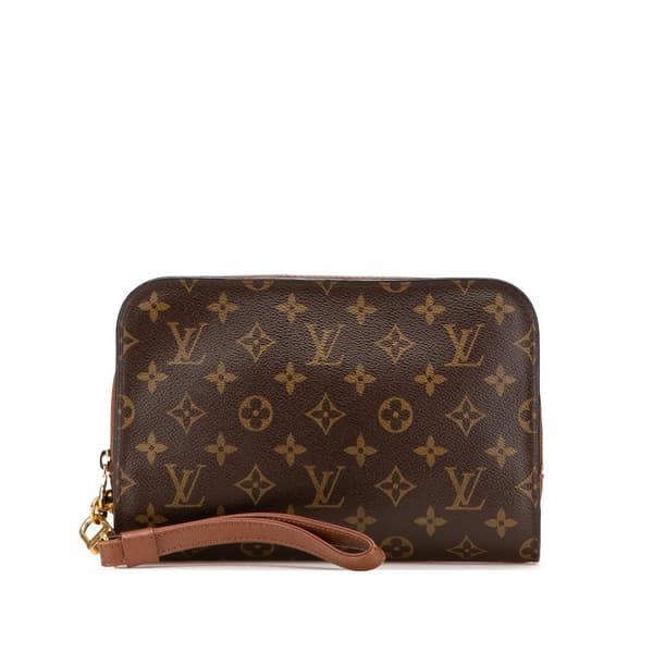 Pre-owned Louis Vuitton Monogram Orsay Brown