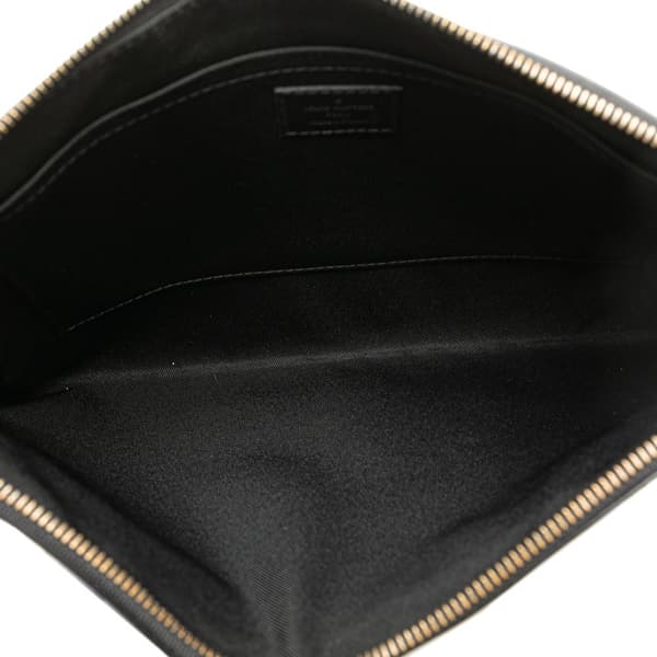 Pre-owned Louis Vuitton Monogram Eclipse Discovery Pochette GM Black