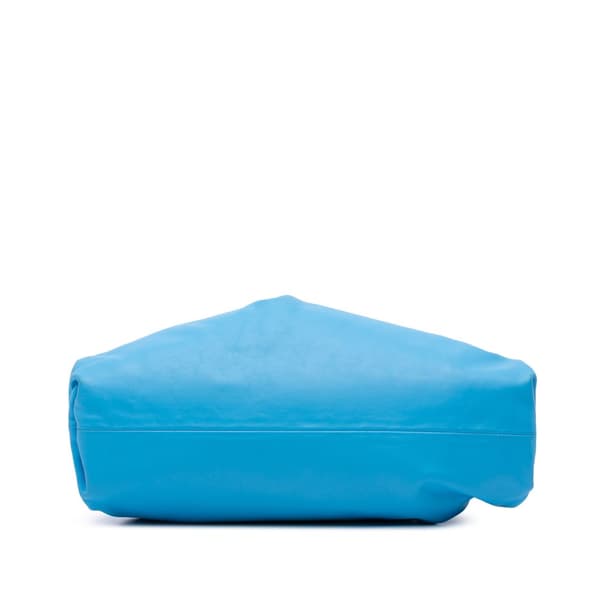Pre-owned Bottega Veneta Lambskin The Pouch Blue