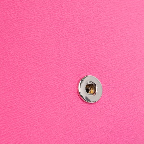 Pre-owned Alexander McQueen Calfskin Skull Flap Clutch Pink