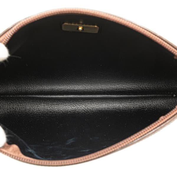 Pre-owned Burberry Haymarket Check Canvas Clutch Brown