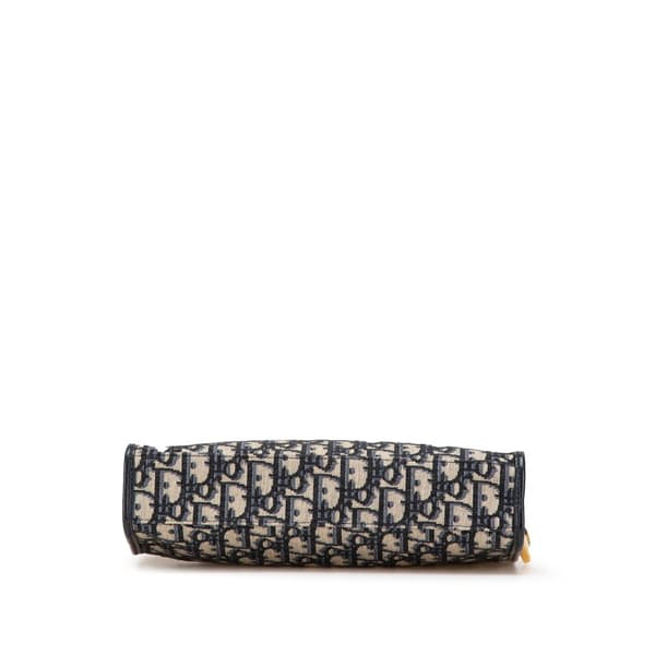 Pre-owned Dior Oblique Canvas 30 Montaigne Pouch Blue