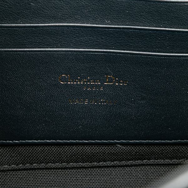 Pre-owned Dior Oblique Canvas 30 Montaigne Pouch Blue