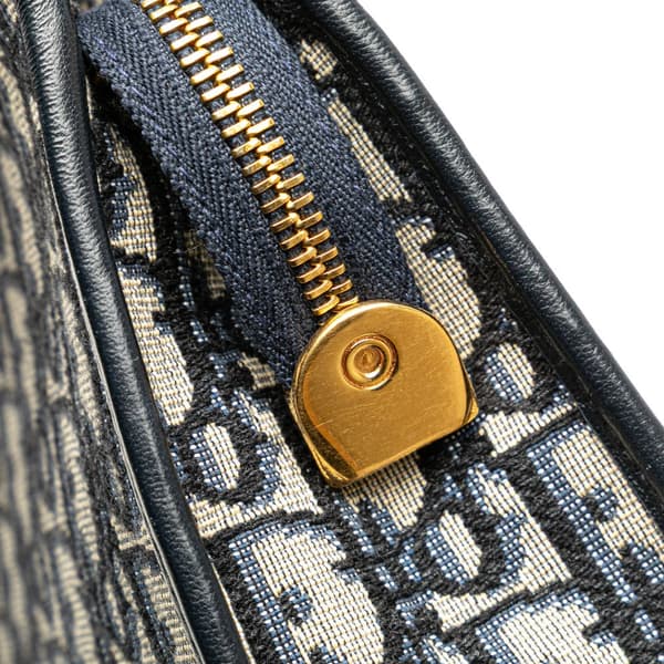 Pre-owned Dior Oblique Canvas 30 Montaigne Pouch Blue