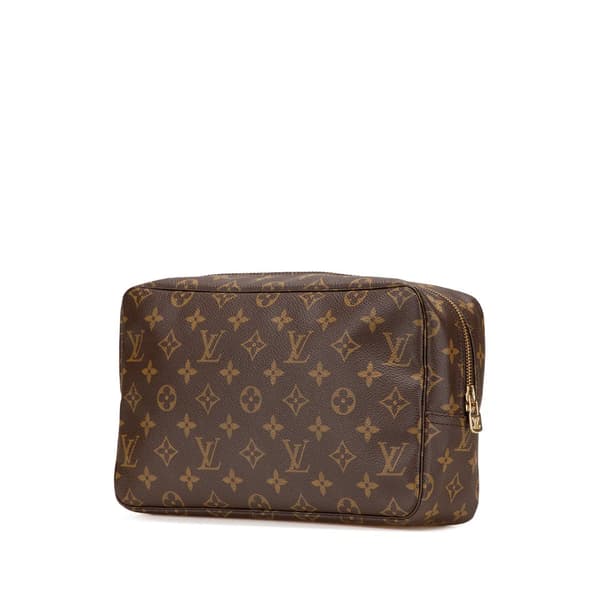 Pre-owned Louis Vuitton Monogram Trousse Toilette 28 Brown