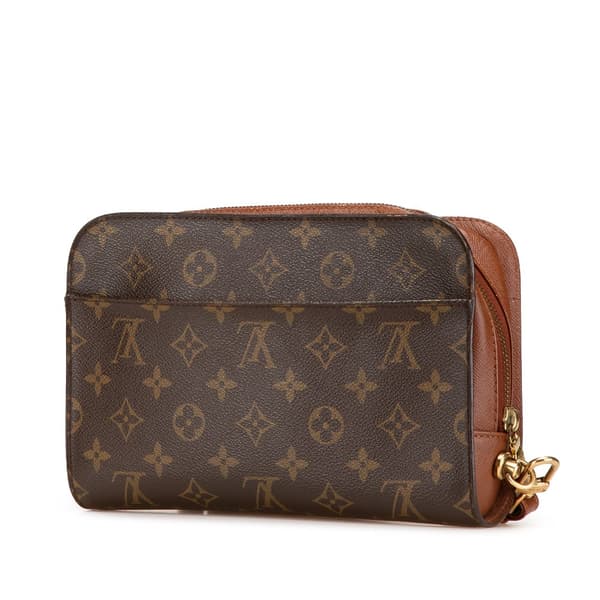 Pre-owned Louis Vuitton Monogram Orsay Brown