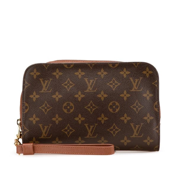 Pre-owned Louis Vuitton Monogram Orsay Brown