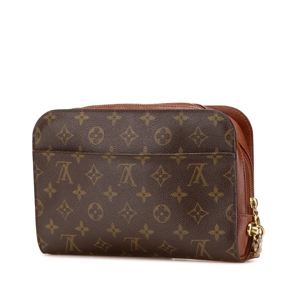 Pre-owned Louis Vuitton Monogram Orsay Brown
