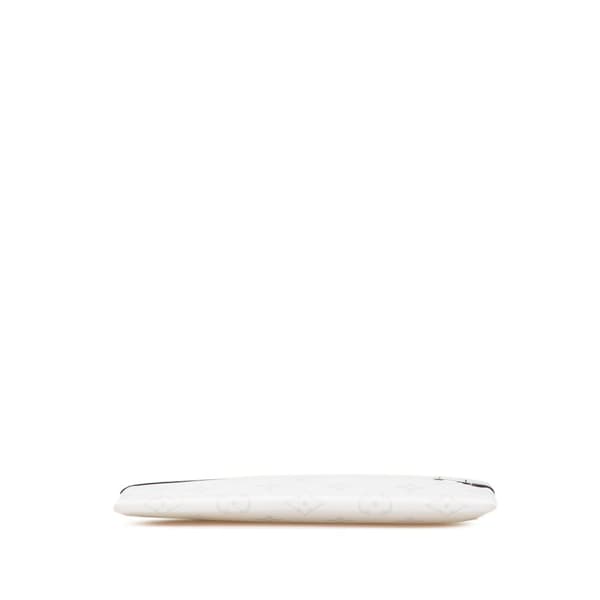 Pre-owned Louis Vuitton Monogram Taigarama Pochette Discovery PM White