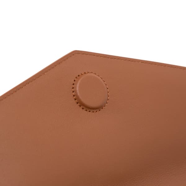 Pre-owned Saint Laurent Canvas Uptown Pouch Brown