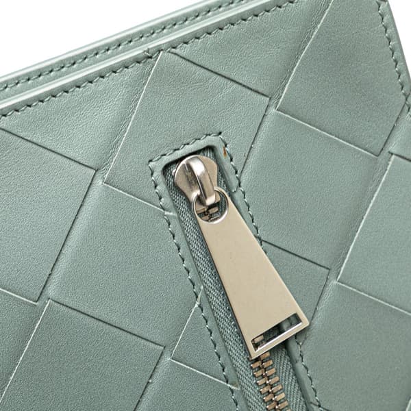 Pre-owned Bottega Veneta Maxi Nappa Intrecciato Clutch Green