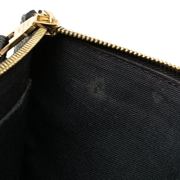Pre-owned Louis Vuitton Monogram Empreinte Daily Pouch Black