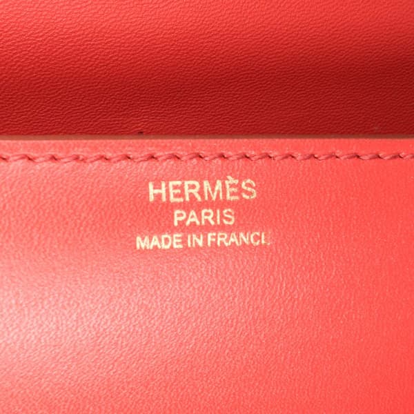 Pre-owned Hermès Tadelakt Egee Clutch Red