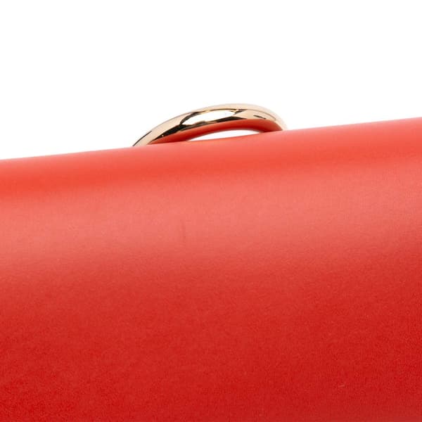 Pre-owned Hermès Tadelakt Egee Clutch Red