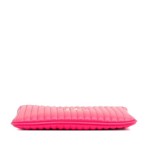 Pre-owned Tom Ford Quilted Calfskin TF Clutch Pink