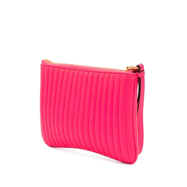 Pre-owned Tom Ford Quilted Calfskin TF Clutch Pink