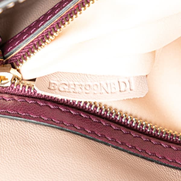 Pre-owned Valentino Nappa Rockstud Wristlet Clutch Purple