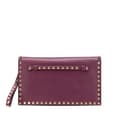 Pikkukuva 1 / 10: Pre-owned Valentino Nappa Rockstud Wristlet Clutch Purple