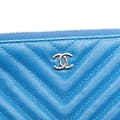 Pikkukuva 6 / 8: Pre-owned Chanel Medium CC Chevron Caviar O Case Clutch Blue