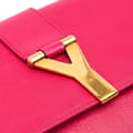 Miniatyrbilde 6 av 7: Pre-owned Yves Saint Laurent Leather Chyc Ligne Clutch Pink