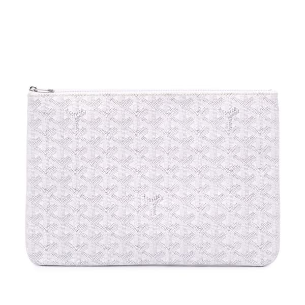 Pre-owned Goyard Goyardine Senat MM White