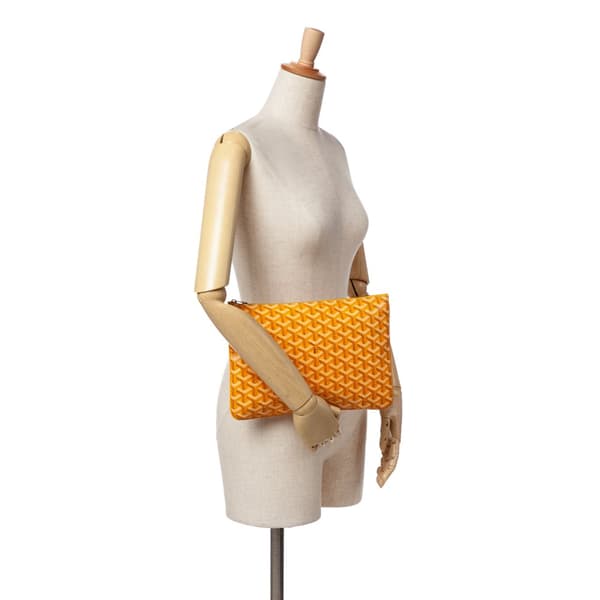 Pre-owned Goyard Goyardine Senat MM Yellow
