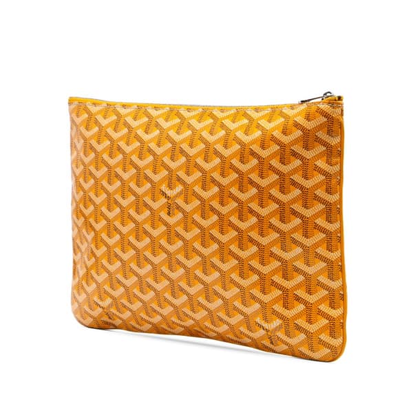 Pre-owned Goyard Goyardine Senat MM Yellow