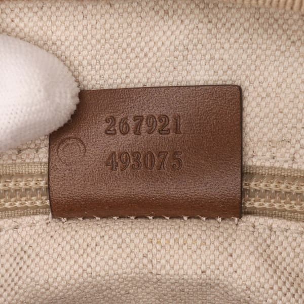 Pre-owned Gucci Diamante Coated Canvas Clutch Brown