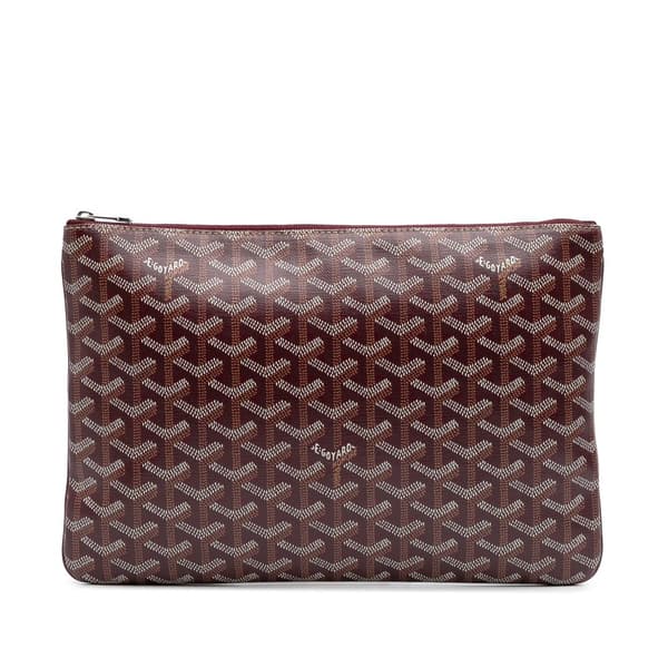 Pre-owned Goyard Goyardine Senat MM Red