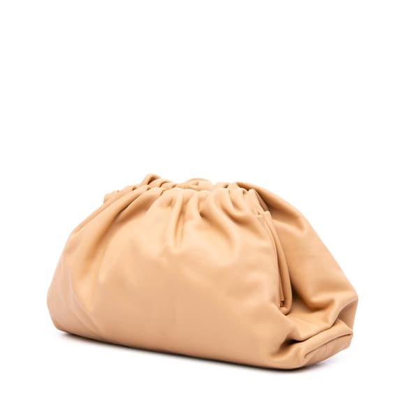 Pre-owned Bottega Veneta Lambskin The Pouch Brown