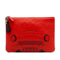 Miniatyrbillede 1 af 10: Pre-owned Chanel Medium Printed Lambskin Cuba La Habana O Case Clutch Red