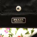 Miniatyrbilde 6 av 10: Pre-owned Prada Satin Applique Clutch Black