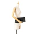 Miniatyrbilde 10 av 10: Pre-owned Prada Satin Applique Clutch Black