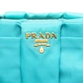 Miniatyrbilde 7 av 10: Pre-owned Prada Tessuto Bow Wristlet Clutch Blue