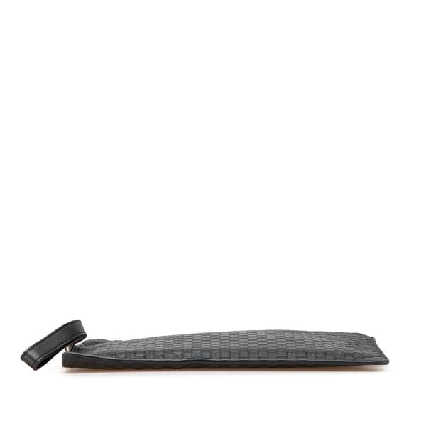 Pre-owned Gucci Microguccissima Clutch Black