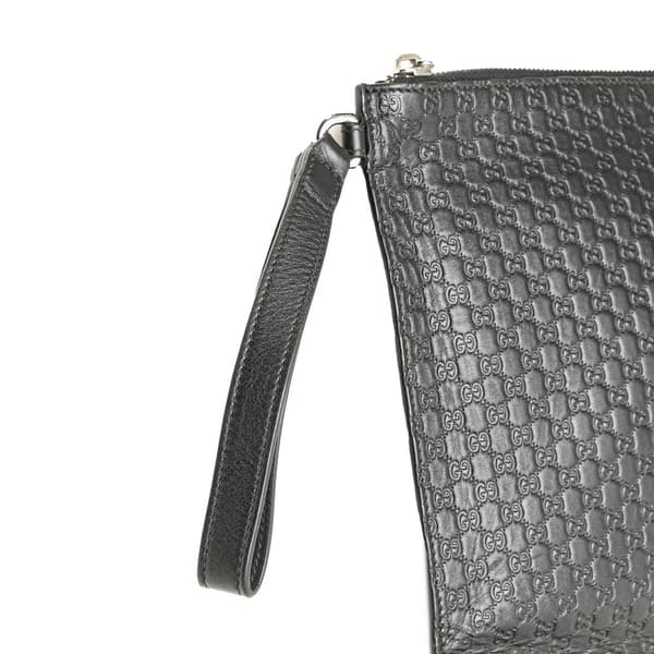 Pre-owned Gucci Microguccissima Clutch Black