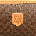 Miniatyrbillede 7 af 10: Pre-owned Celine Macadam Coated Canvas Clutch Brown