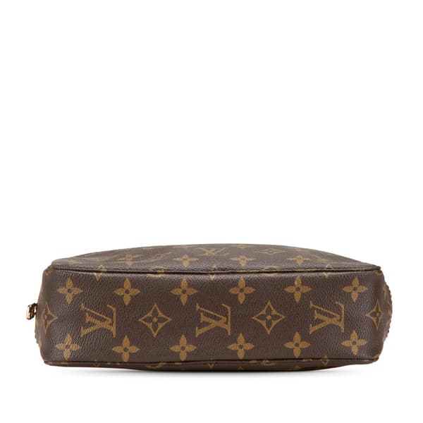 Pre-owned Louis Vuitton Monogram Trousse Toilette 23 Brown