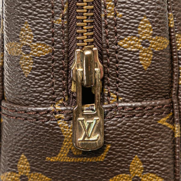 Pre-owned Louis Vuitton Monogram Trousse Toilette 23 Brown