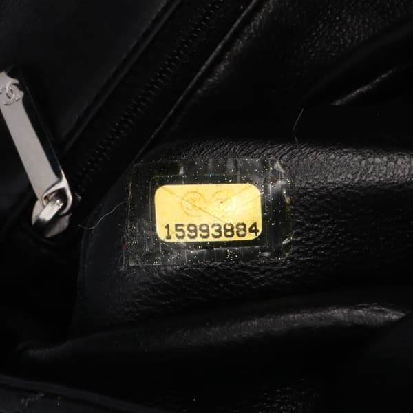 Pre-owned Chanel Reissue 2.55 Metallic Lambskin Roll Clutch Black