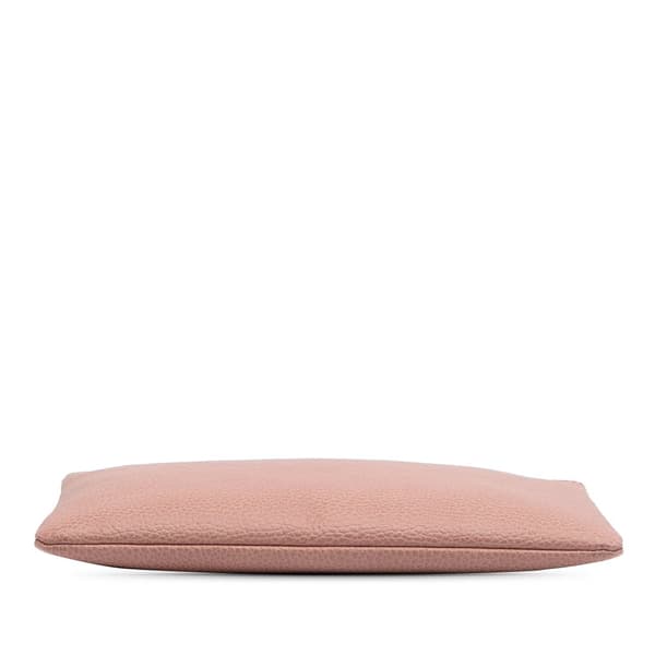 Pre-owned Gucci Calfskin Bamboo Clutch Pink