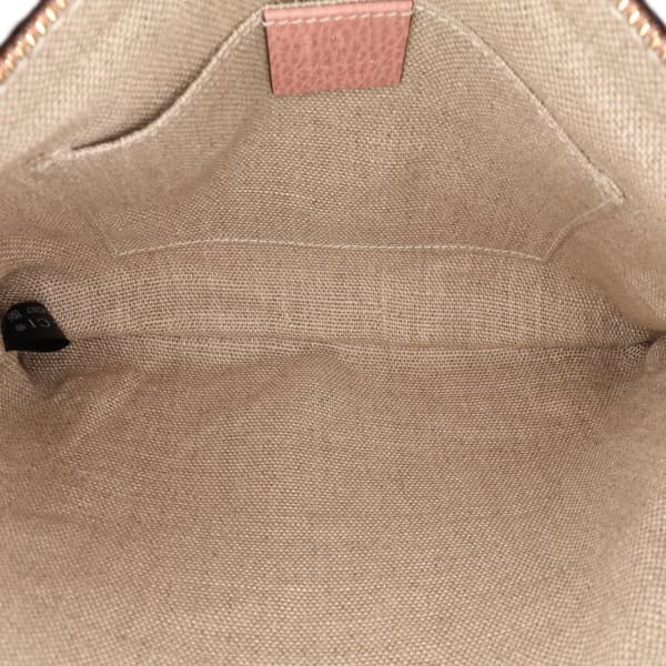 Pre-owned Gucci Calfskin Bamboo Clutch Pink