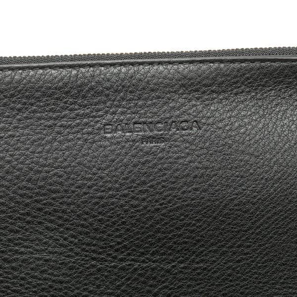 Pre-owned Balenciaga Leather Everyday Pouch Black