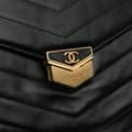 Pikkukuva 7 / 10: Pre-owned Chanel Paris Hamburg Chevron Lambskin Clutch Black