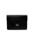 Pikkukuva 1 / 10: Pre-owned Chanel Paris Hamburg Chevron Lambskin Clutch Black